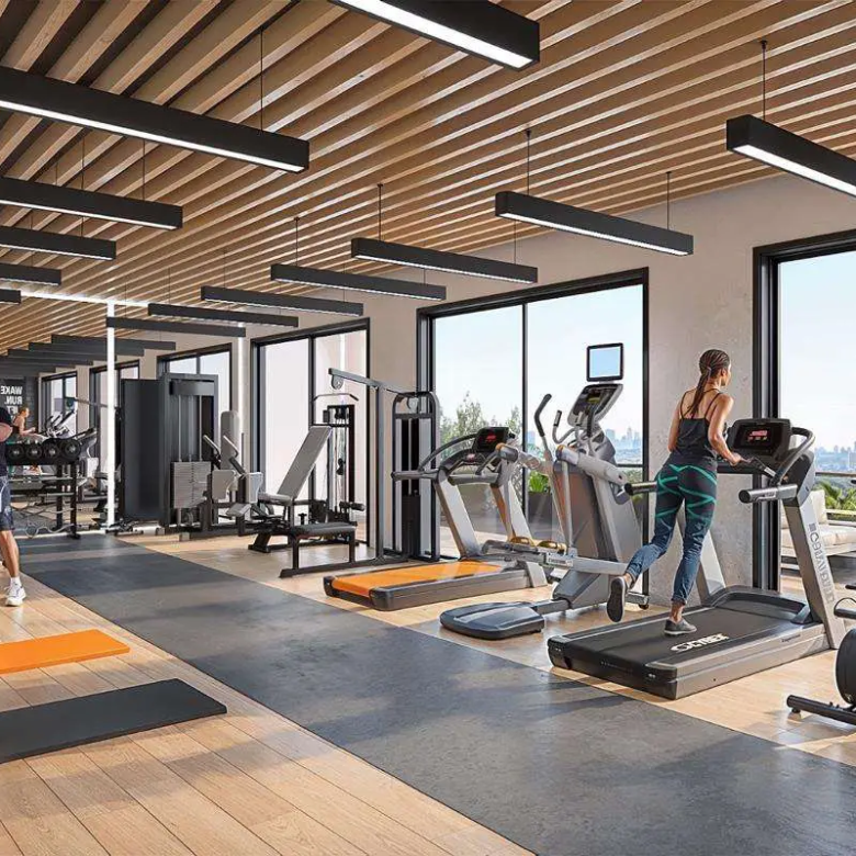 Fully equipped gym at Baystar Apartments Kilimani