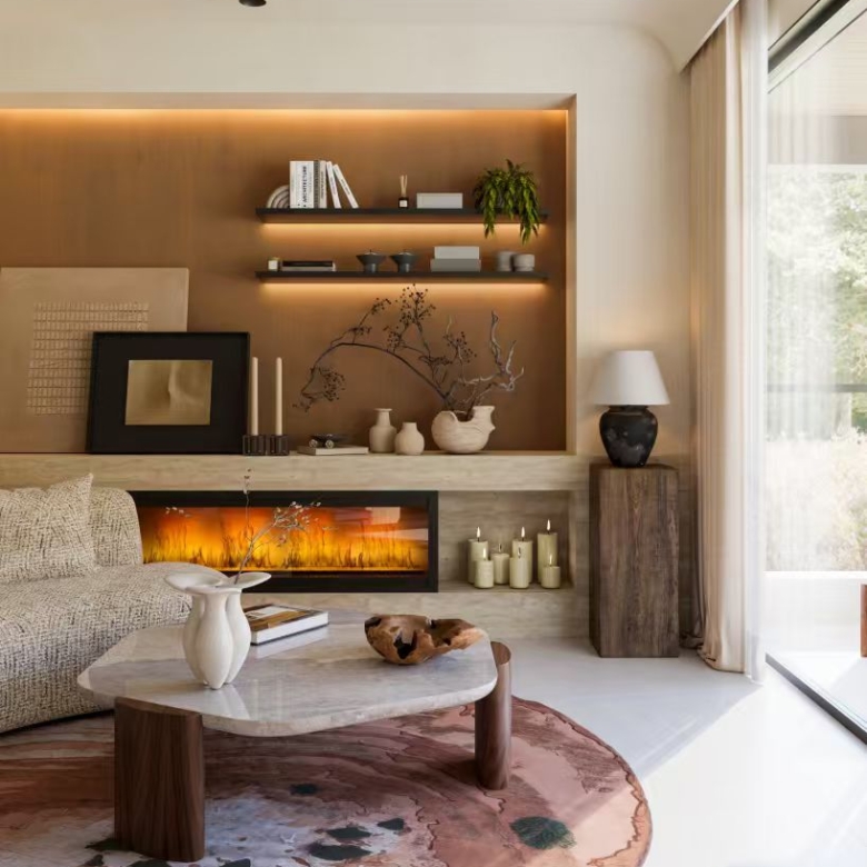 Belgravia Place lounge feature wall interior