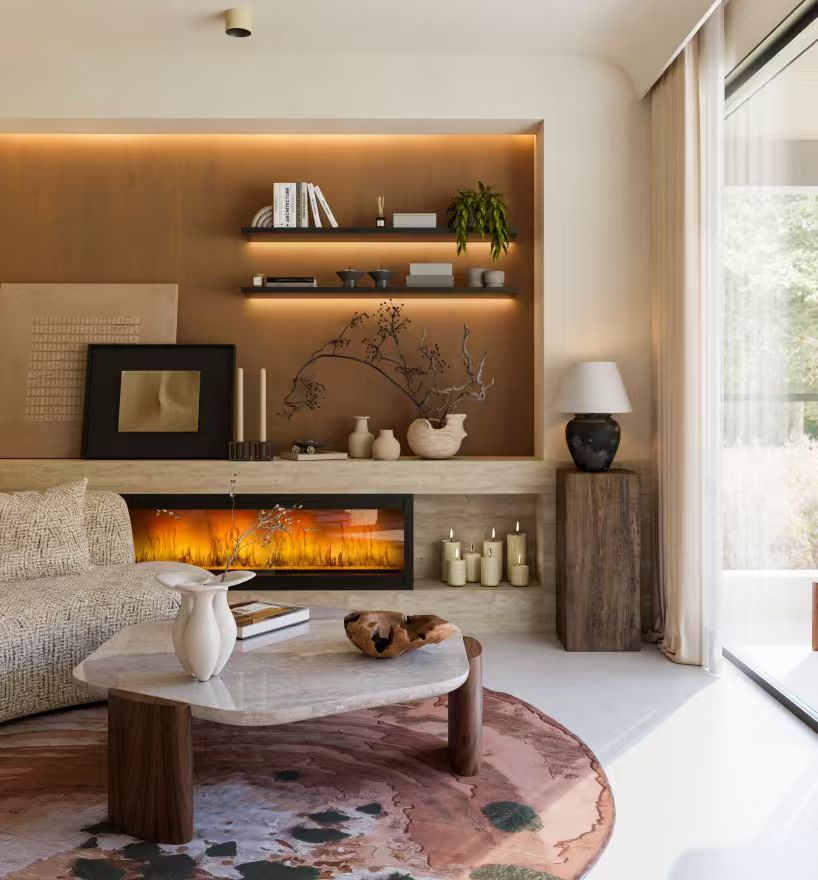 Belgravia Place lounge feature wall interior