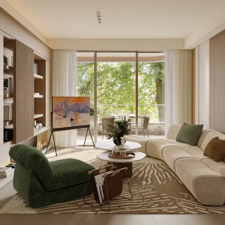 Spacious living room at Belgravia Place Kileleshwa Nairobi