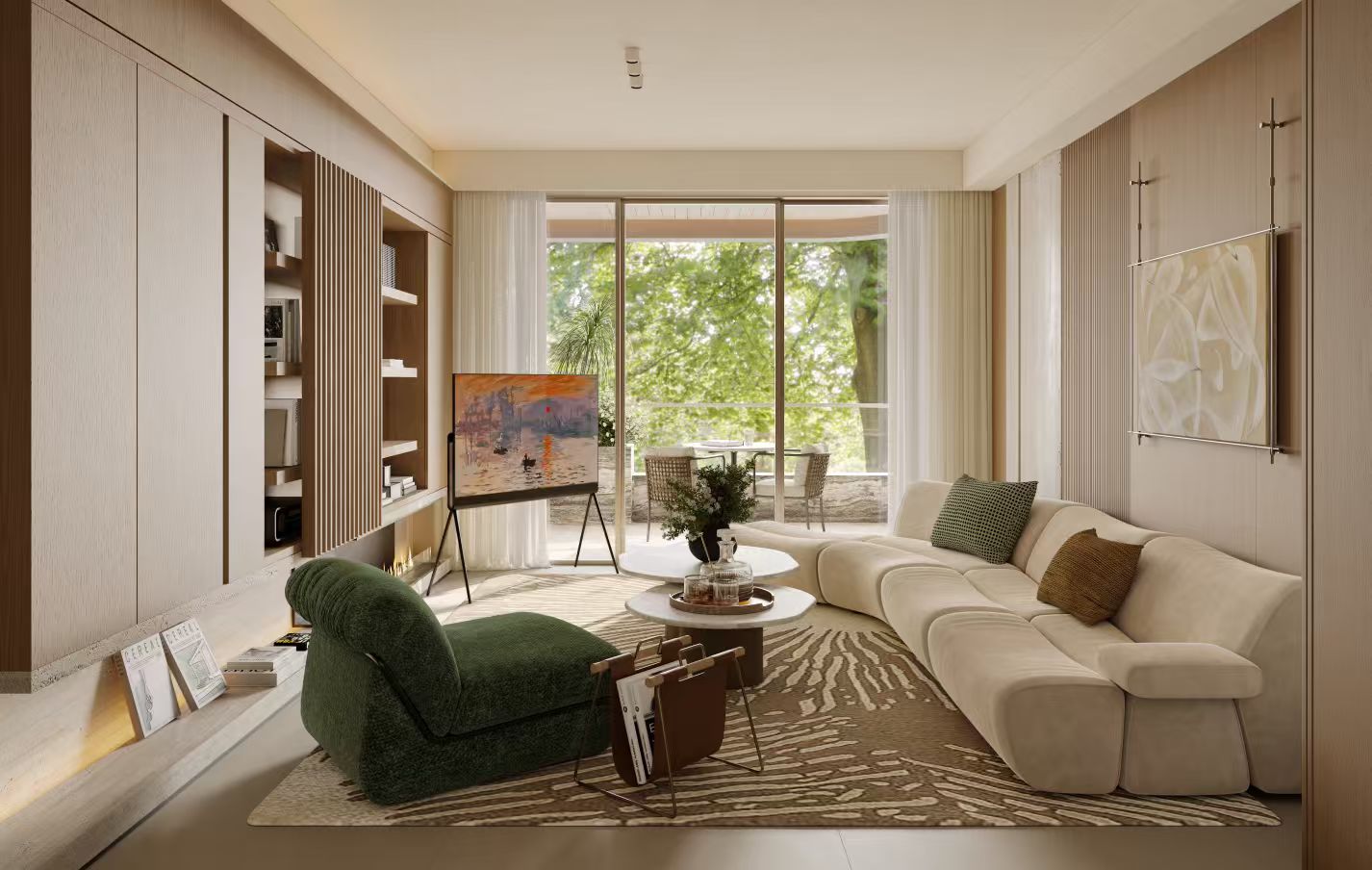 Spacious living room at Belgravia Place Kileleshwa Nairobi