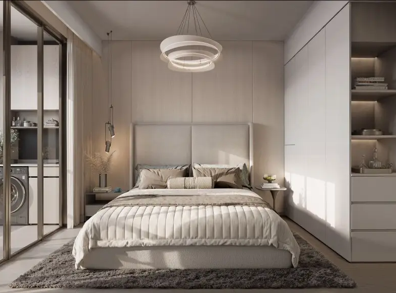 Spacious master bedroom interior at Golden Apple Residence