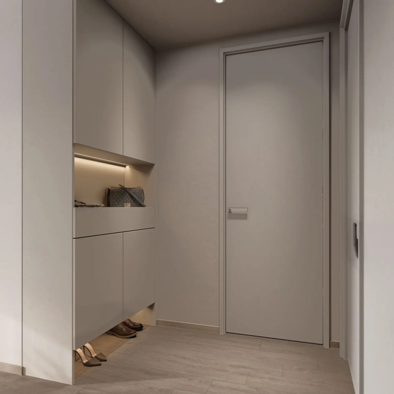 Walk-in closet and storage area at Golden Apple Residence
