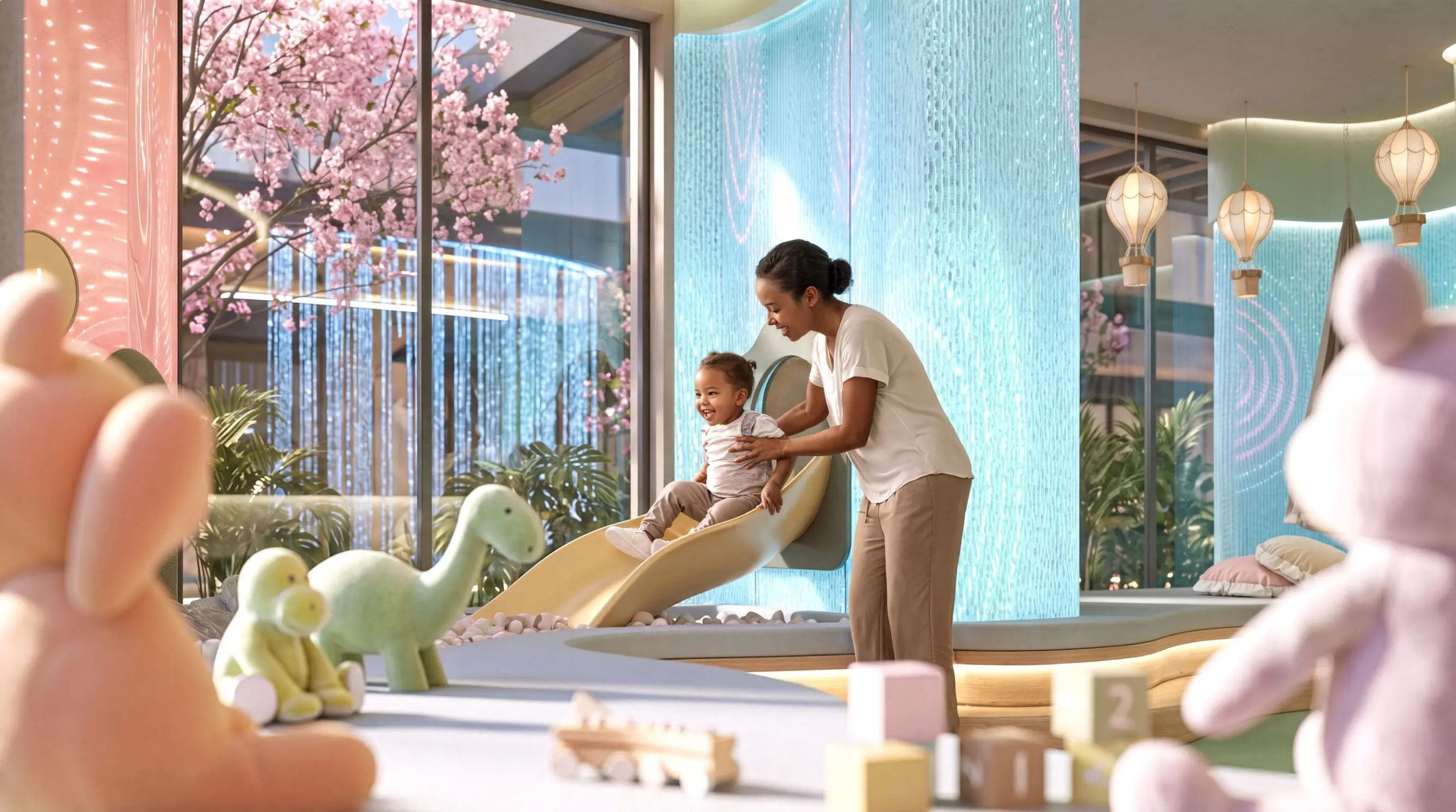 Luxury children's play area at Ivy Myst wellness residence in Kileleshwa, Nairobi