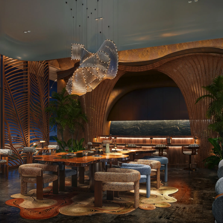 Luxury fine dining restaurant at Ivy Myst Kileleshwa wellness residence
