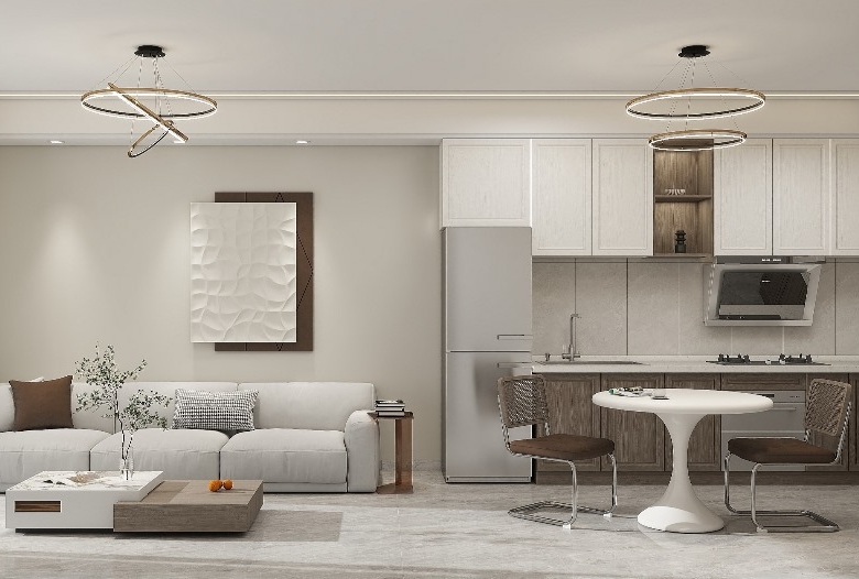 Spacious living and dining area at Lenana Springs Garden Kilimani