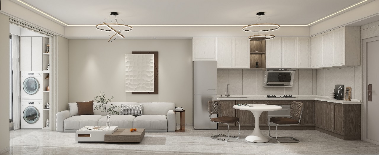 Spacious living and dining area at Lenana Springs Garden Kilimani