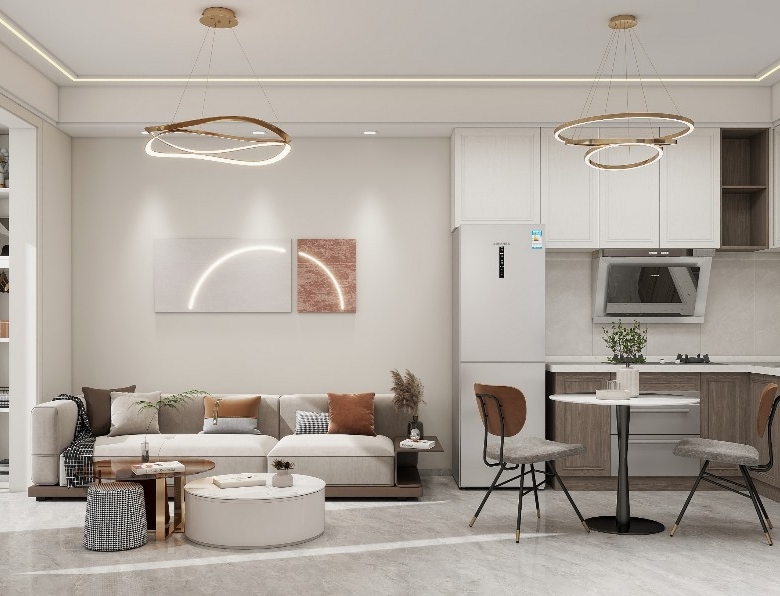 Lenana Springs Garden Kilimani living room and kitchen interior