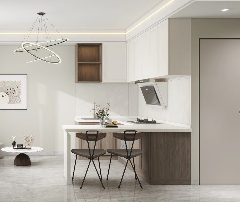 Lenana Springs Garden Kilimani open kitchen and living area