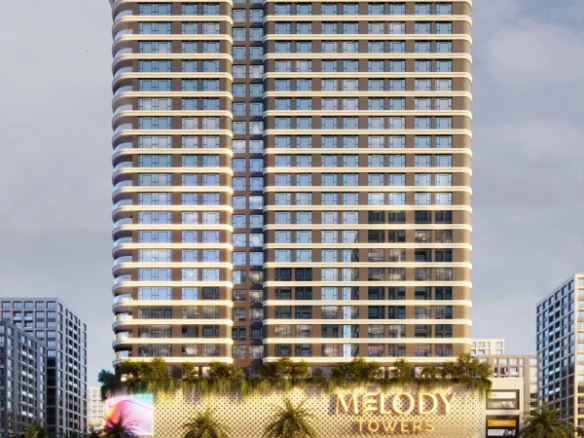 Exterior view of Melody Towers apartments in Kilimani, Nairobi