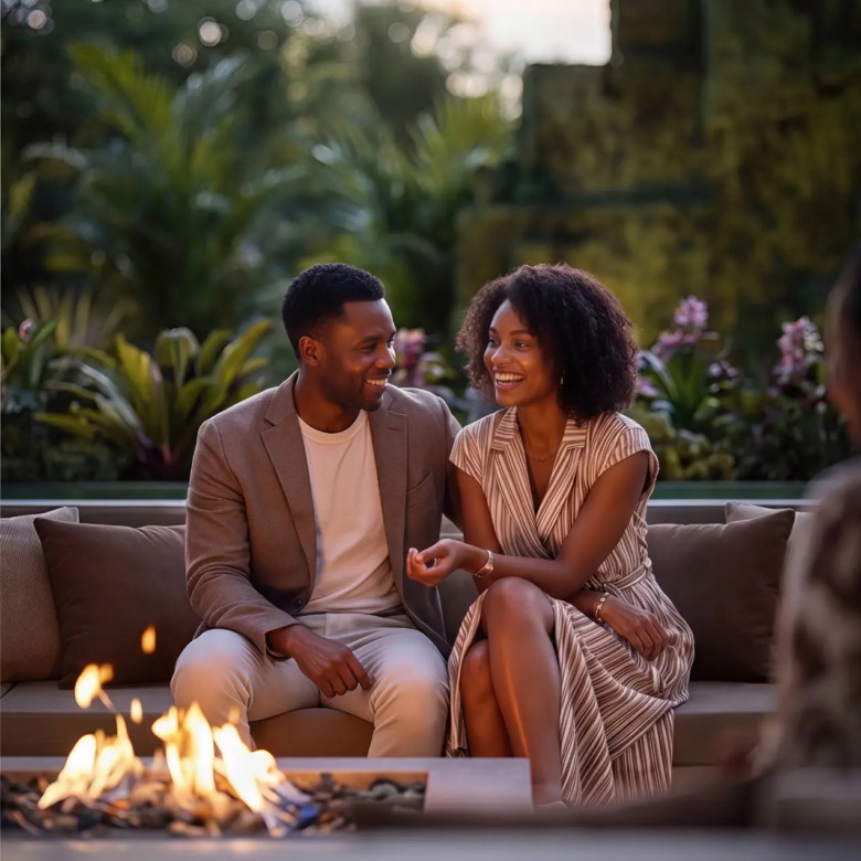 Seasons Riverside luxury garden lounge amenity