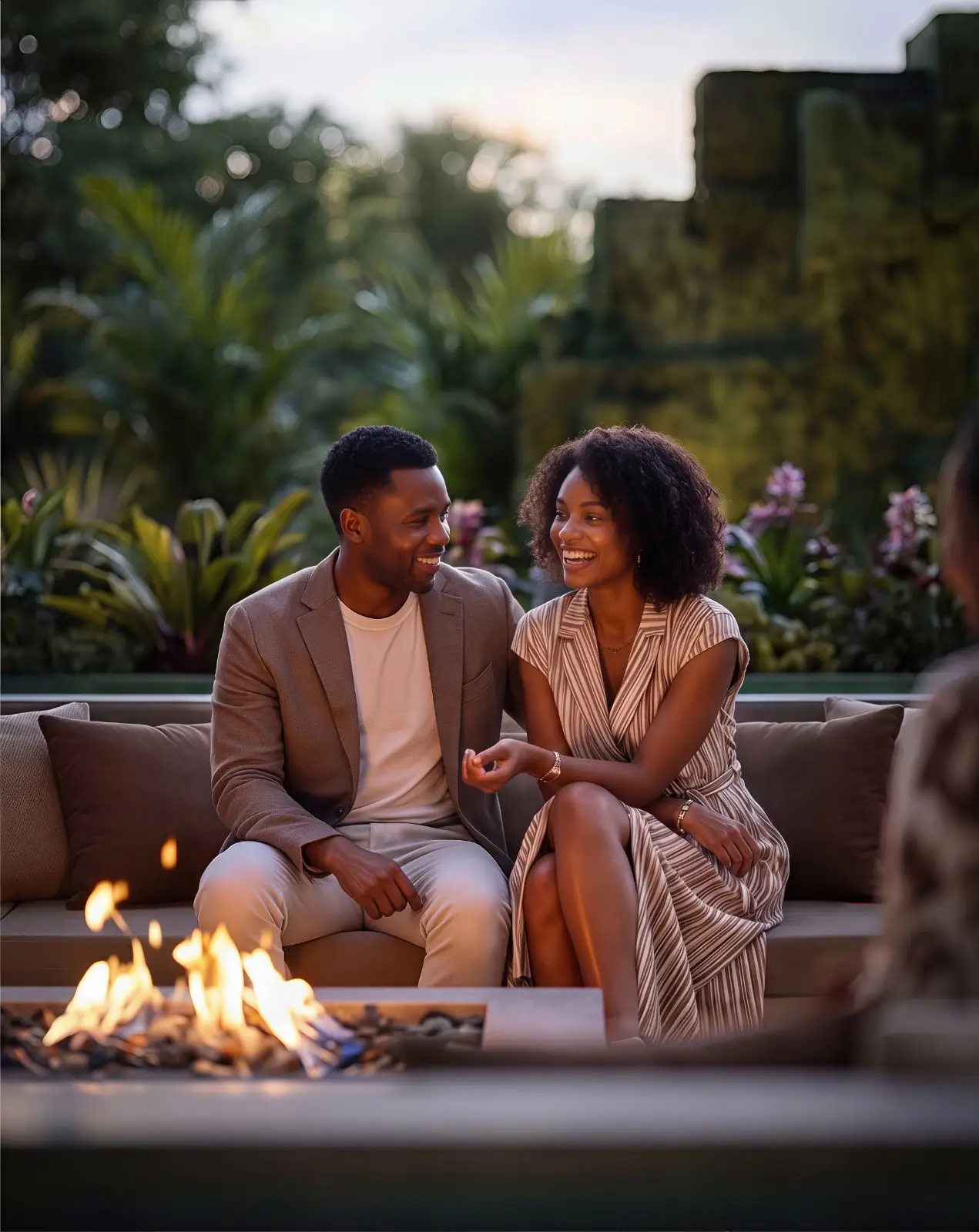 Seasons Riverside luxury garden lounge amenity