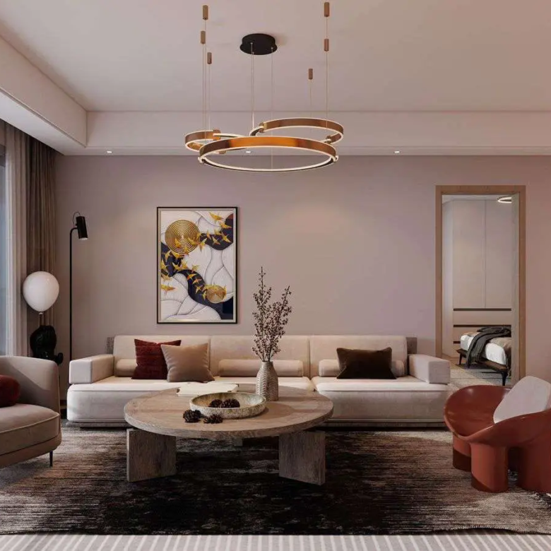 Bright Ubora Living apartment lounge with floor-to-ceiling windows