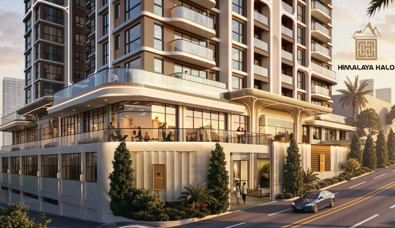 Exterior entrance and façade of Himalaya Halo Westlands