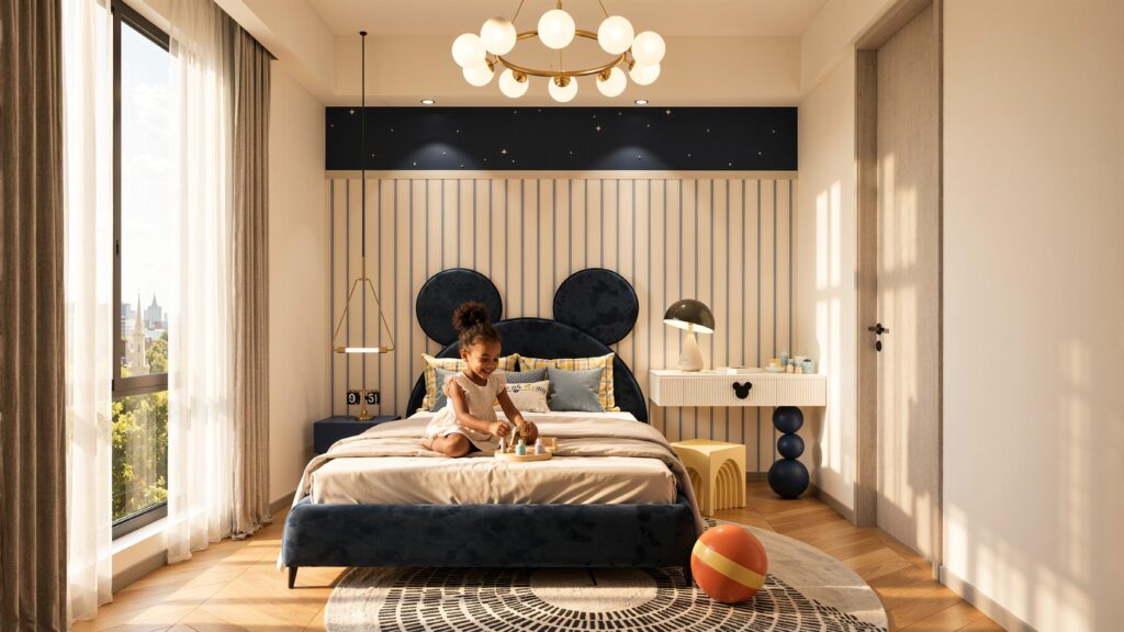 Modern children's bedroom interior at Himalaya Halo Westlands