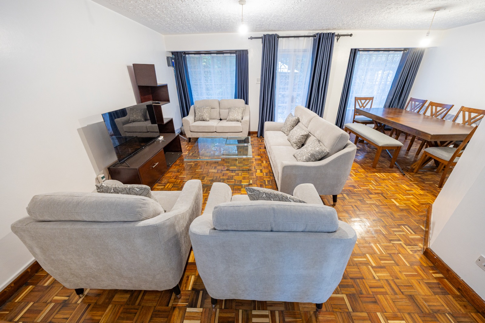 Oloitoktok Court Townhouse Living Room Spacious living room in a 4 bedroom townhouse at Oloitoktok Court Kileleshwa