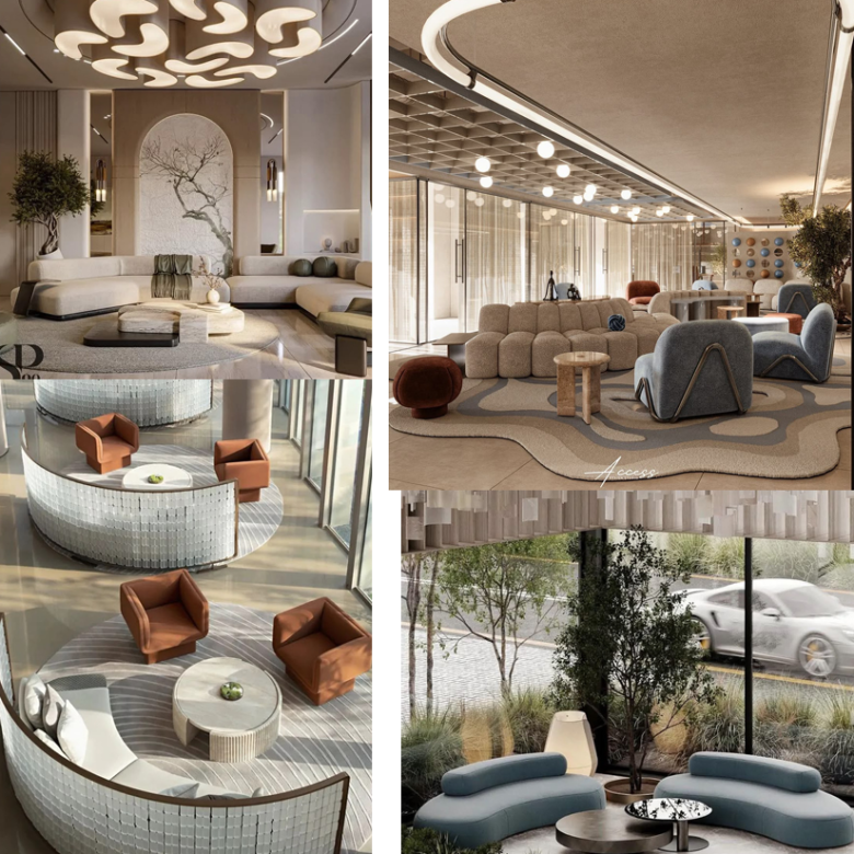 Avero Residence Westlands residents lounge and reception seating areas