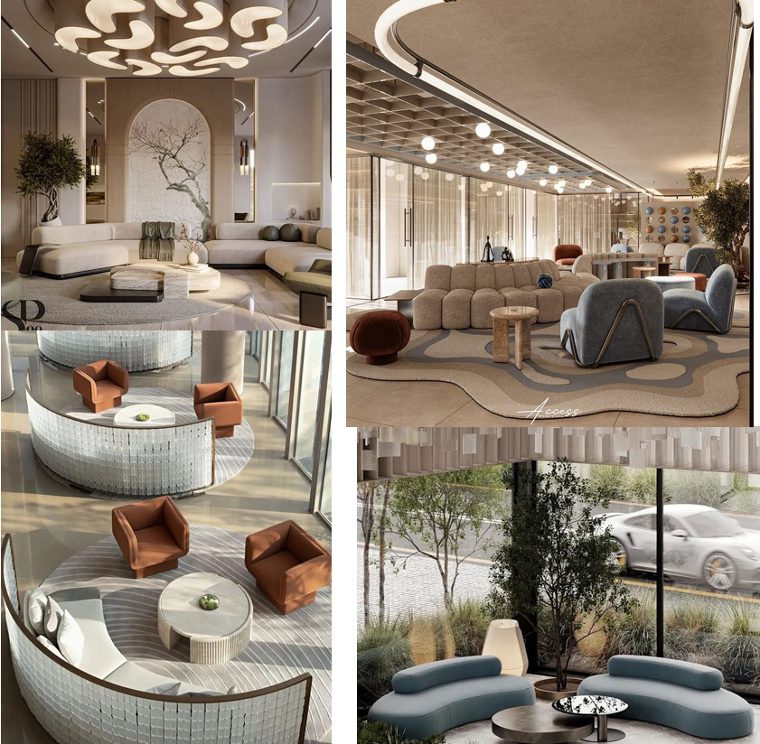 Avero Residence Westlands residents lounge and reception seating areas