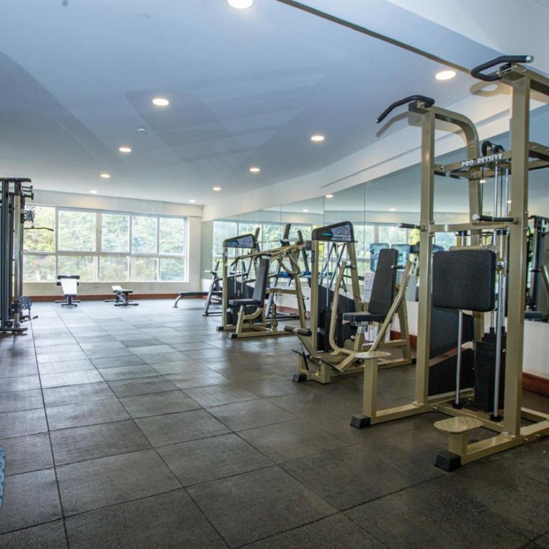 Fully equipped gym at a serviced 2 bedroom apartment residence in Parklands Nairobi