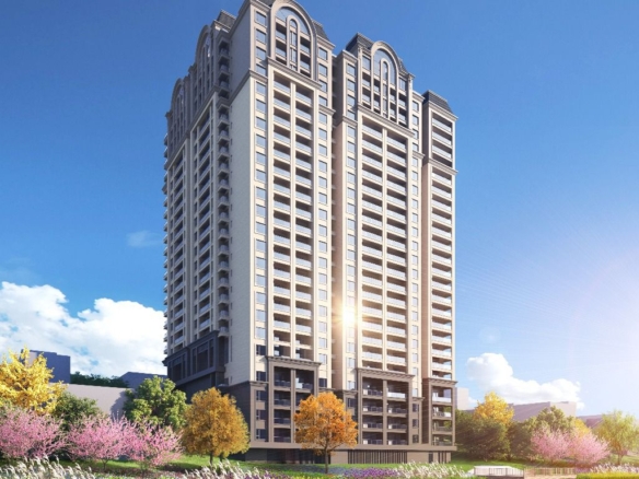 Donyo Ridge Apartments luxury residential tower exterior architectural rendering along Donyo Sabuk Avenue in Westlands, Nairobi.