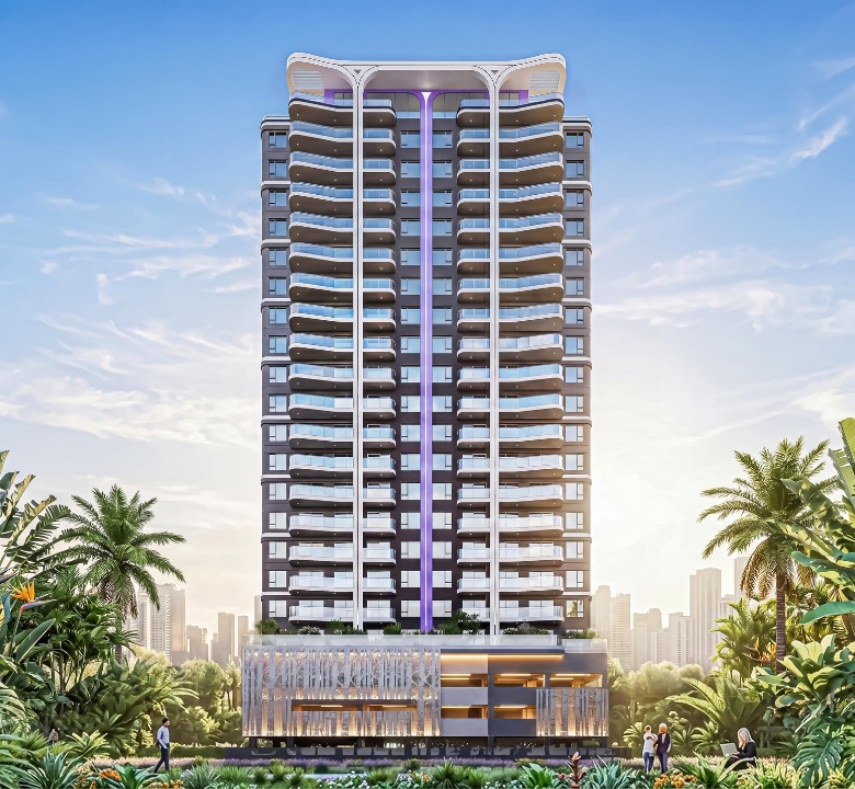 Sonder Space Residence luxury apartments for sale in Kileleshwa Nairobi featuring high-rise building, landscaped gardens and spacious balconies.