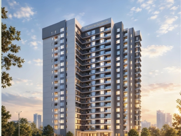 Ivy Riverside Residency modern apartment tower exterior render