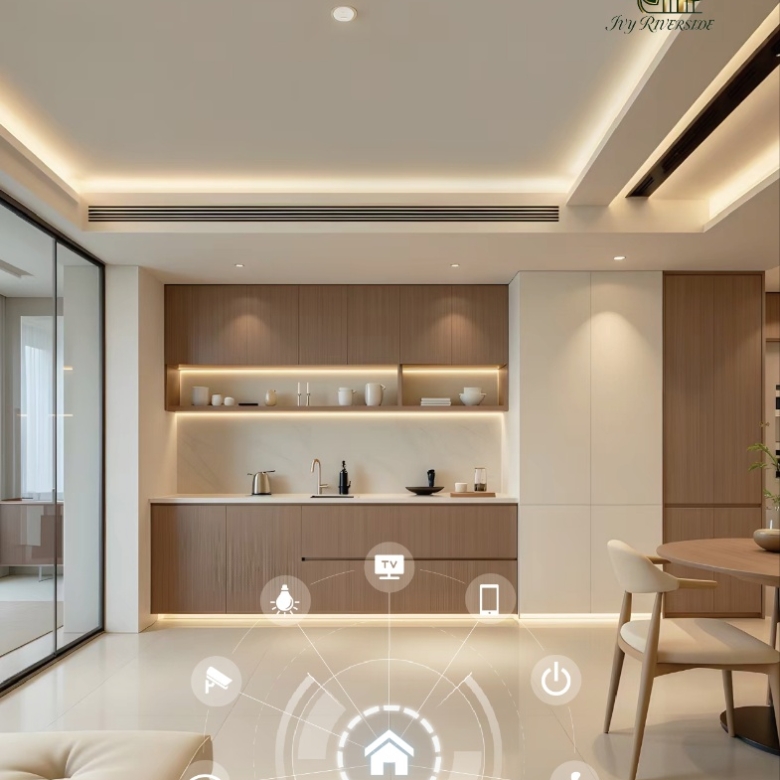 Ivy Riverside Residency fitted modern kitchen apartment interior