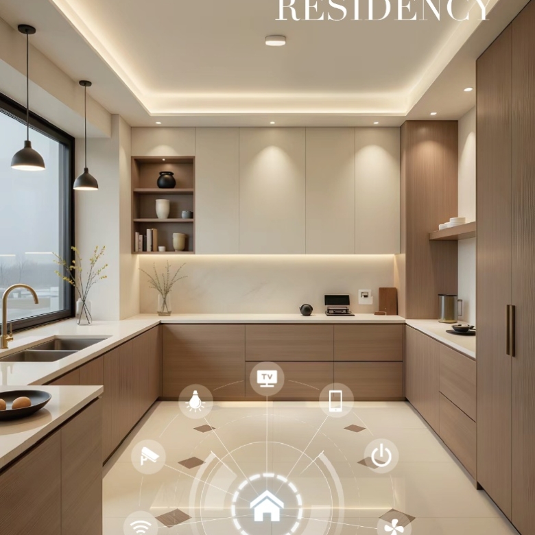 Ivy Riverside Residency fitted modern kitchen apartment interior